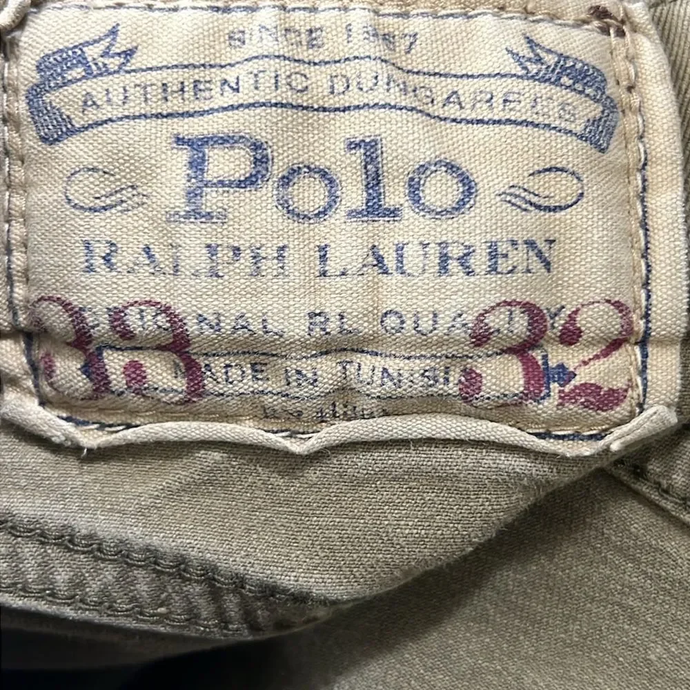Vintage POLO RALPH LAUREN Cargo Utility Pants - Rare‎ Color - Sz 33x32 - EUC